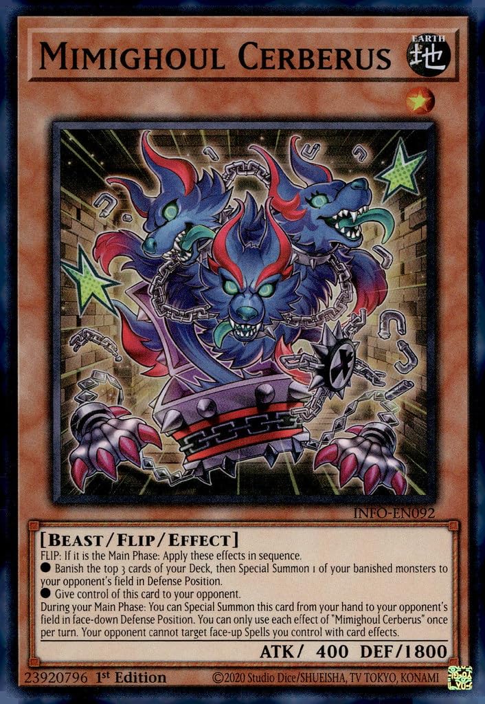 Amazon.com: Mimighoul Cerberus - INFO-EN092 - Super Rare - 1st